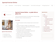 Tablet Screenshot of online-spanisch.com